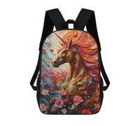 sinyumoney Unicorn Animal School Backpack Large Water Resistant Laptop Backpack for Boys/Girls/Teenagers 17inch