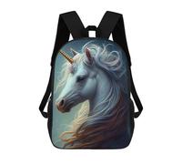 sinyumoney Unicorn Beautiful Backpack 3D Printed Children's School Backpack Kids Travel Backpacks High Capacity Book Bags Children's Backpack Rucksack 17inch