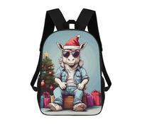 sinyumoney Unicorn Christmas Rucksack Water Resistant School Bag Business Backpack for Men, Women & Teenage Boys 17inch