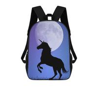 sinyumoney Unicorn Horse Fantasy Rucksack Fashion Stationery Backpack Waterproof Casual Daypacks for Teenage Girls Boys Women Men 17inch