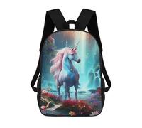 sinyumoney Unicorn Horse Fantasy School Backpack Lightweight Casual Daypack School Backpacks for Boys/Girls/Teenagers 17inch