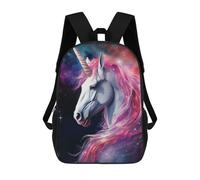 sinyumoney Unicorn in Space And Stars School Bags Water Resistant Travel Backpack Computer Bag for School/Work/Travel 17inch