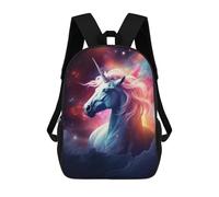 sinyumoney Unicorn in Stars School Backpack Large Water Resistant Laptop Backpack for Boys/Girls/Teenagers 17inch