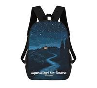 sinyumoney Unisex Alqueva Dark Sky Reserve Backpack 3D Printed Travel Rucksack Casual Laptop Rucksack Lightweight Schoolbag For Men Women Boys Girls 17inch