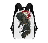 sinyumoney Unisex Amarok Backpack 3D Printed Travel Rucksack Casual Laptop Rucksack Lightweight Schoolbag For Men Women Boys Girls 17inch