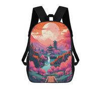 sinyumoney Unisex Amazing Colorful Landscape Backpack 3d Printed Travel Backpack Casual Laptop Backpack Lightweight SchoolBag for Men Women Boys Girls 17inch