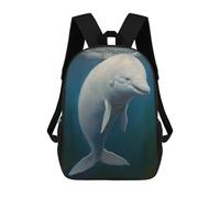 sinyumoney Unisex American Beluga Backpack 3D Printed Travel Rucksack Casual Laptop Rucksack Lightweight Schoolbag For Men Women Boys Girls 17inch