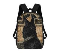 sinyumoney Unisex Anubis God of Death 17 Inch Backpack 3d Printed Travel Backpack Casual Laptop Backpack Lightweight SchoolBag for Men Women Boys Girls