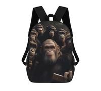 sinyumoney Unisex Apes Taking A Selfie Backpack 3D Printed Travel Rucksack Casual Laptop Rucksack Lightweight Schoolbag For Men Women Boys Girls 17inch