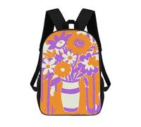 sinyumoney Unisex Arlet Bouquet of Flowers 17 Inch Backpack 3d Printed Travel Backpack Casual Laptop Backpack Lightweight SchoolBag for Men Women Boys Girls