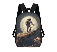 sinyumoney Unisex Astronaut Journey Backpack 3d Printed Travel Backpack Casual Laptop Backpack Lightweight SchoolBag for Men Women Boys Girls 17inch