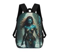 sinyumoney Unisex Atlantean Spear Goddess Backpack 3d Printed Travel Backpack Casual Laptop Backpack Lightweight SchoolBag for Men Women Boys Girls 17inch