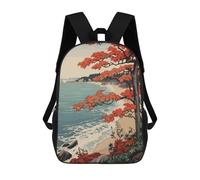 sinyumoney Unisex Autumn Coastline Backpack 3d Printed Travel Backpack Casual Laptop Backpack Lightweight SchoolBag for Men Women Boys Girls 17inch