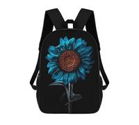 sinyumoney Unisex Azure Sun Flower Backpack 3d Printed Travel Backpack Casual Laptop Backpack Lightweight SchoolBag for Men Women Boys Girls 17inch