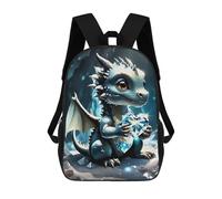sinyumoney Unisex Baby Dragon Backpack 3d Printed Travel Backpack Casual Laptop Backpack Lightweight SchoolBag for Men Women Boys Girls 17inch