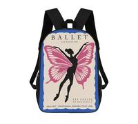 sinyumoney Unisex Ballet Les Danseurs Poster 17 Inch Backpack 3d Printed Travel Backpack Casual Laptop Backpack Lightweight SchoolBag for Men Women Boys Girls