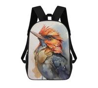 sinyumoney Unisex Bird Head Watercolor Art Backpack 3d Printed Travel Backpack Casual Laptop Backpack Lightweight SchoolBag for Men Women Boys Girls 17inch