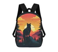 sinyumoney Unisex Black Cat Backpack 3D Printed Travel Rucksack Casual Laptop Rucksack Lightweight Schoolbag For Men Women Boys Girls 17inch