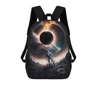 sinyumoney Unisex Black Hole V4 Backpack 3D Printed Travel Rucksack Casual Laptop Rucksack Lightweight Schoolbag For Men Women Boys Girls 17inch