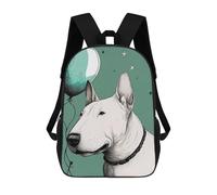 sinyumoney Unisex Bull Terrier Balloon Backpack 3d Printed Travel Backpack Casual Laptop Backpack Lightweight SchoolBag for Men Women Boys Girls 17inch