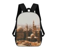 sinyumoney Unisex Cairo Backpack 3d Printed Travel Backpack Casual Laptop Backpack Lightweight SchoolBag for Men Women Boys Girls 17inch