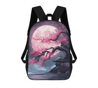 sinyumoney Unisex Cherry Blossom Backpack 3d Printed Travel Backpack Casual Laptop Backpack Lightweight SchoolBag for Men Women Boys Girls 17inch
