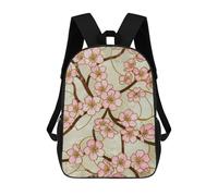 sinyumoney Unisex Cherry Blossom Stained Glass Pattern Backpack 3d Printed Travel Backpack Casual Laptop Backpack Lightweight SchoolBag for Men Women Boys Girls 17inch