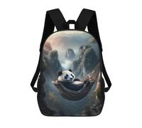 sinyumoney Unisex Chilling Panda in Hammock Backpack 3D Printed Travel Rucksack Casual Laptop Rucksack Lightweight Schoolbag For Men Women Boys Girls 17inch