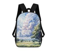 sinyumoney Unisex Cloudy Skyscape Backpack 3D Printed Travel Rucksack Casual Laptop Rucksack Lightweight Schoolbag For Men Women Boys Girls 17inch