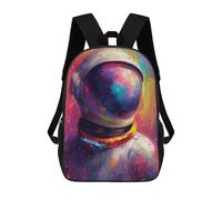 sinyumoney Unisex Colorful Astronaut Backpack 3D Printed Travel Rucksack Casual Laptop Rucksack Lightweight Schoolbag For Men Women Boys Girls 17inch