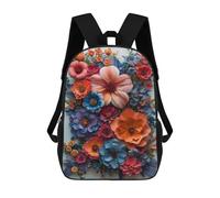 sinyumoney Unisex Colorful Paper Flowers Backpack 3D Printed Travel Rucksack Casual Laptop Rucksack Lightweight Schoolbag For Men Women Boys Girls 17inch