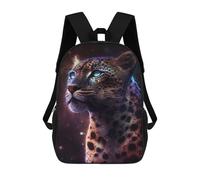 sinyumoney Unisex Colour Galaxy Leopard 17 Inch Backpack 3d Printed Travel Backpack Casual Laptop Backpack Lightweight SchoolBag for Men Women Boys Girls