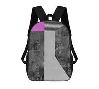 sinyumoney Unisex Conceptual Textures 03 Backpack 3D Printed Travel Rucksack Casual Laptop Rucksack Lightweight Schoolbag For Men Women Boys Girls 17inch