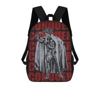 sinyumoney Unisex CONQUER Ronnie Mr Olympia Gym Motivation 17 Inch Backpack 3d Printed Travel Backpack Casual Laptop Backpack Lightweight SchoolBag for Men Women Boys Girls