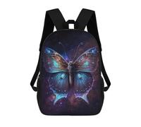 sinyumoney Unisex Cosmic Butterfly Art Print-7 17 Inch Backpack 3d Printed Travel Backpack Casual Laptop Backpack Lightweight SchoolBag for Men Women Boys Girls