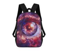 sinyumoney Unisex Cosmic Eye Backpack 3D Printed Travel Rucksack Casual Laptop Rucksack Lightweight Schoolbag For Men Women Boys Girls 17inch