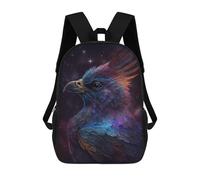 sinyumoney Unisex Cosmic Feathered Beast-8 17 Inch Backpack 3d Printed Travel Backpack Casual Laptop Backpack Lightweight SchoolBag for Men Women Boys Girls