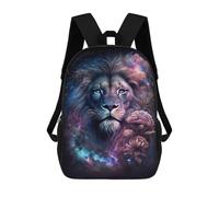 sinyumoney Unisex Cosmic Lion Art Print-5 17 Inch Backpack 3d Printed Travel Backpack Casual Laptop Backpack Lightweight SchoolBag for Men Women Boys Girls