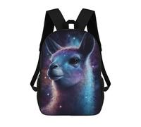sinyumoney Unisex Cosmic Llama Portrait-20 17 Inch Backpack 3d Printed Travel Backpack Casual Laptop Backpack Lightweight SchoolBag for Men Women Boys Girls