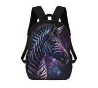 sinyumoney Unisex Cosmic Zebra Art Print-2 17 Inch Backpack 3d Printed Travel Backpack Casual Laptop Backpack Lightweight SchoolBag for Men Women Boys Girls