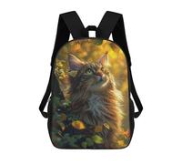 sinyumoney Unisex Cute Aesthetic Cat Backpack 3d Printed Travel Backpack Casual Laptop Backpack Lightweight SchoolBag for Men Women Boys Girls 17inch