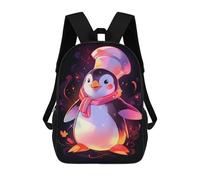 sinyumoney Unisex Cute Penguin Chef Backpack 3d Printed Travel Backpack Casual Laptop Backpack Lightweight SchoolBag for Men Women Boys Girls 17inch