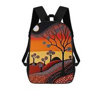 sinyumoney Unisex Desert Oasis Australian Backpack 3D Printed Travel Rucksack Casual Laptop Rucksack Lightweight Schoolbag For Men Women Boys Girls 17inch