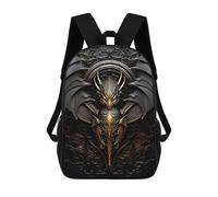 sinyumoney Unisex Dragon Wing Monarch 17 Inch Backpack 3d Printed Travel Backpack Casual Laptop Backpack Lightweight SchoolBag for Men Women Boys Girls