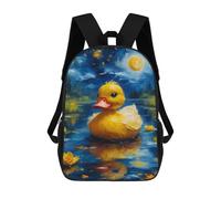 sinyumoney Unisex Duck And Starry Night Backpack 3d Printed Travel Backpack Casual Laptop Backpack Lightweight SchoolBag for Men Women Boys Girls 17inch