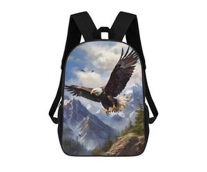 sinyumoney Unisex Eagle Mountains 17 Inch Backpack 3d Printed Travel Backpack Casual Laptop Backpack Lightweight SchoolBag for Men Women Boys Girls