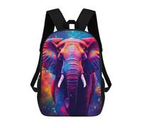 sinyumoney Unisex Elephant Black Light UV Backpack 3D Printed Travel Rucksack Casual Laptop Rucksack Lightweight Schoolbag For Men Women Boys Girls 17inch