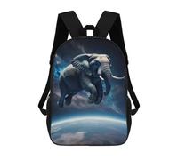 sinyumoney Unisex Elephant Flying Backpack 3d Printed Travel Backpack Casual Laptop Backpack Lightweight SchoolBag for Men Women Boys Girls 17inch