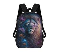 sinyumoney Unisex Enchanted Lion Portrait -1 17 Inch Backpack 3d Printed Travel Backpack Casual Laptop Backpack Lightweight SchoolBag for Men Women Boys Girls