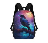 sinyumoney Unisex Epic Rainy Crow Backpack 3d Printed Travel Backpack Casual Laptop Backpack Lightweight SchoolBag for Men Women Boys Girls 17inch